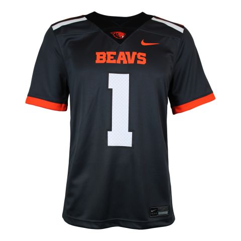 Men's Nike Grey and Orange Beavs Football Jersey